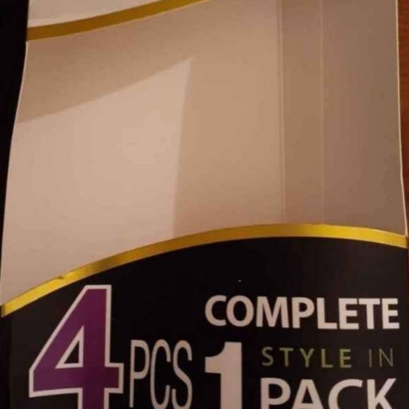 New Long  Curly Human Hair Extensions Blend 22" Full Set & Lace Closure - Picture 3 of 8